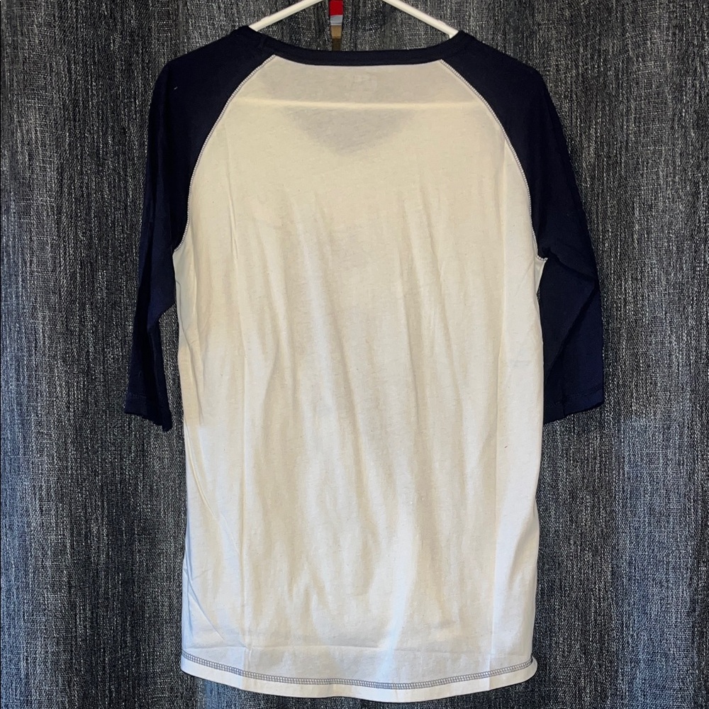 Lazy One White & Navy Raglan 'S'more Sleep Please' Moose Tee - Picture 3 of 3
